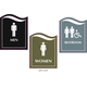 Waterproof Sticker Toilet Signs Labels- Fancy Gender Sticker (3 in 1)  - 006