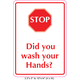 Waterproof Sticker Hand Washing Lables- HWS 008