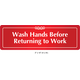 Waterproof Sticker Hand Washing Lables- HWS 009