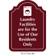 Waterproof Sticker Laundry Room Signs Labels- LRS 006