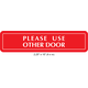 Waterproof Sticker Pacific Door Signs Labels- PDS 008