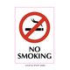 Waterproof Sticker No Smoking Signs Labels- NSS 004