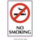 Waterproof Sticker No Smoking Signs Labels- NSS 028