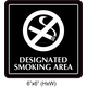 Waterproof Sticker No Smoking Signs Labels- NSS 051