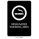 Waterproof Sticker No Smoking Signs Labels- NSS 053