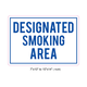 Waterproof Sticker No Smoking Signs Labels- NSS 067