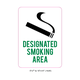 Waterproof Sticker No Smoking Signs Labels- NSS 073