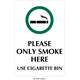 Waterproof Sticker No Smoking Signs Labels- NSS 077