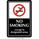 Waterproof Sticker No Smoking Signs Labels- NSS 080