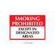 Waterproof Sticker No Smoking Signs Labels- NSS 085