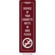 Waterproof Sticker No Smoking Signs Labels- NSS 094