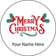 Personalised Christmas Gift Sticker -006- Waterproof Labels x Pack of 24 