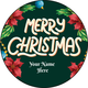 Personalised Christmas Gift Sticker -041- Waterproof Labels x Pack of 24 