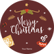Personalised Christmas Gift Sticker -086- Waterproof Labels x Pack of 24 