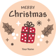 Personalised Christmas Gift Sticker -094- Waterproof Labels x Pack of 24
