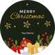 Personalised Christmas Gift Sticker -117- Waterproof Labels x Pack of 24