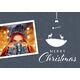 5x7 Flat Personalised Christmas Greeting Cards -023