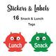 Snack / Lunch monster Label for Lunch Box