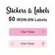 Iron-On Labels 50 pc - Ballet