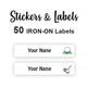 Iron-On Labels 50 pc - Golf