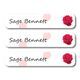 Red Rose-Value Pack of 111 labels