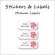Wild Orchid Flower-Pack of 30 Classic Waterproof Labels