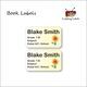 Vintage Flower-Pack of 40 Book Labels
