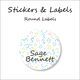 Simply Confetti-Pack of 50 Round Waterproof Labels