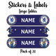 Ajooba - Football- Nevy BluePersonalized Labels -Value pack of 108 labels