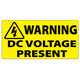 ​Warning DC Voltage Present Labels 100x50mm