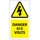 ​415 Volts Labels 33x63mm