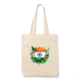 Ajooba Canvas Bag-Indian Falg with Flowers