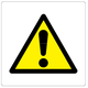 ​Caution Symbol Labels 50x50mm