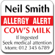 Allergy Label ST AL 001