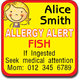 Allergy Label ST AL 009