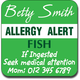 Allergy Label ST AL 012