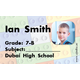 40 Personalised School Label 0218