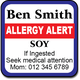 Allergy Label ST AL G 006
