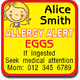 Allergy Label ST AL G 007