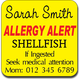 Allergy Label ST AL G 010