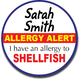 Allergy Label ST AL G 016